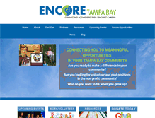 Tablet Screenshot of encoretampabay.com